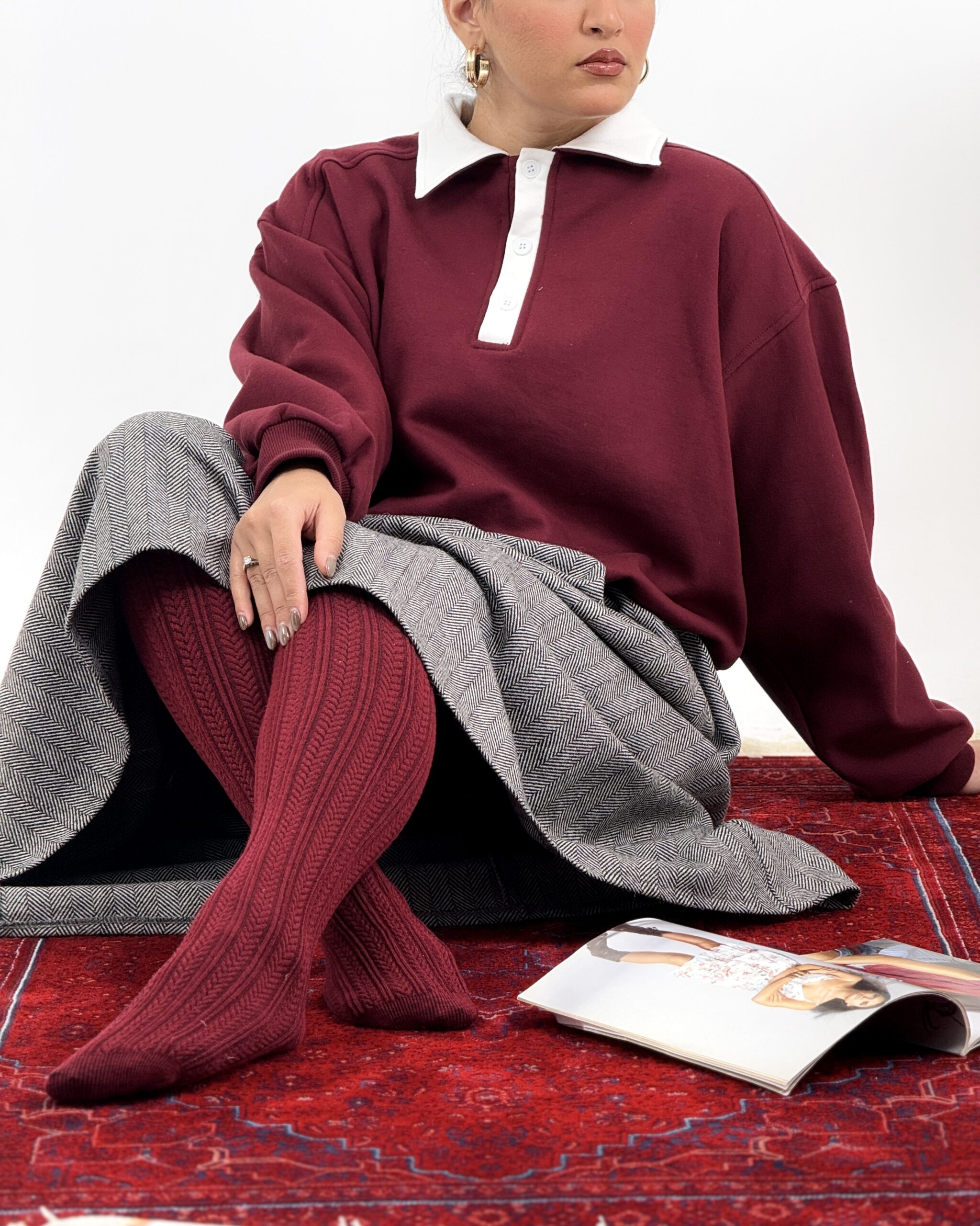 جوراب شلواری گندمی اریان