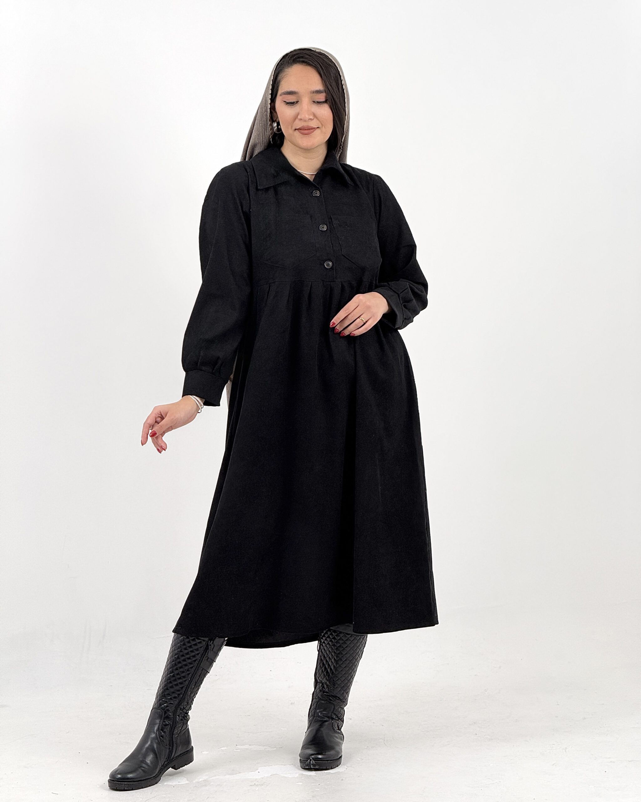 Alternative view of پیراهن  بلند غزال